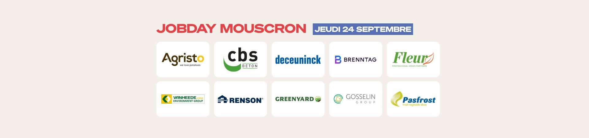 banner JOBDAY À MOUSCRON